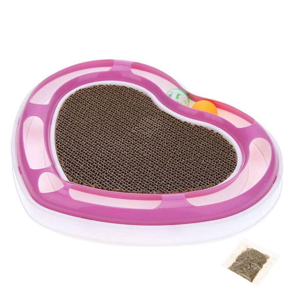Pet Vogue Heart Shaped Scratcher Toy for Cats (Assorted)