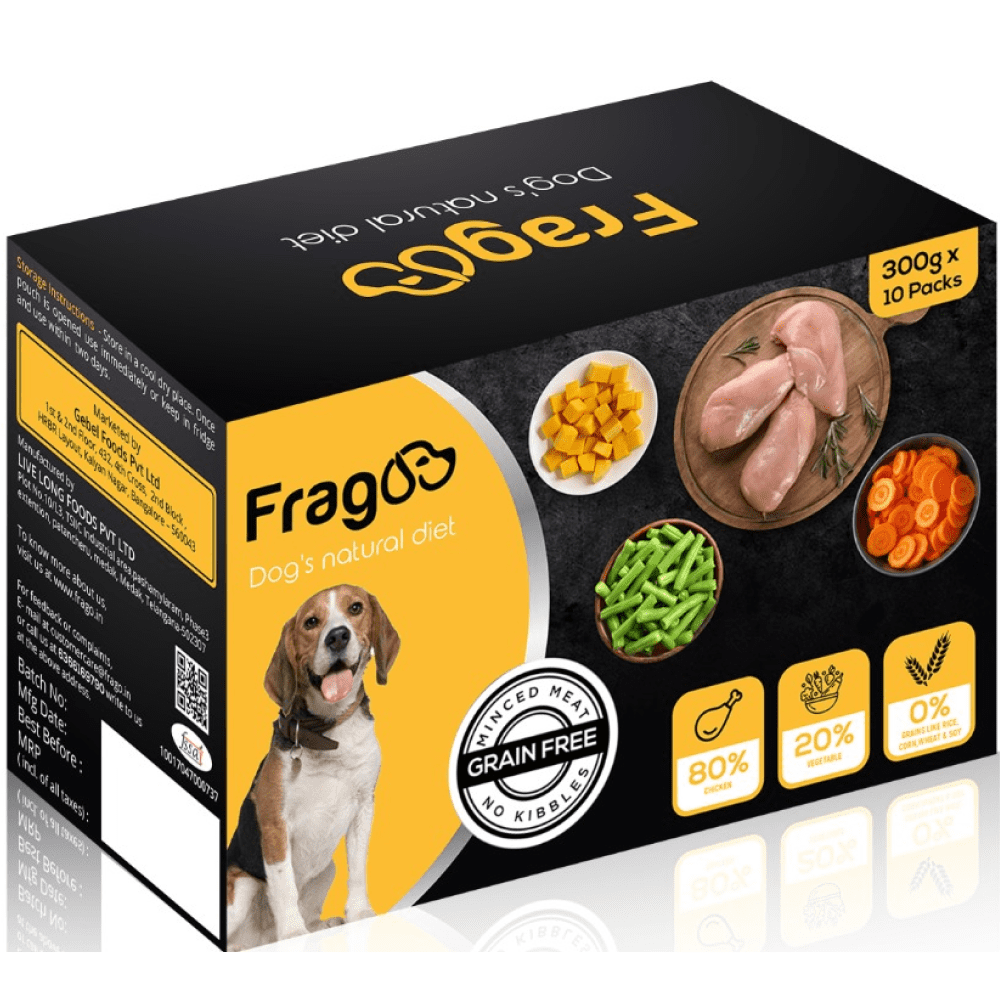 Frago Chicken and Vegetables Balanced Dog Wet Food (Pack of 10)