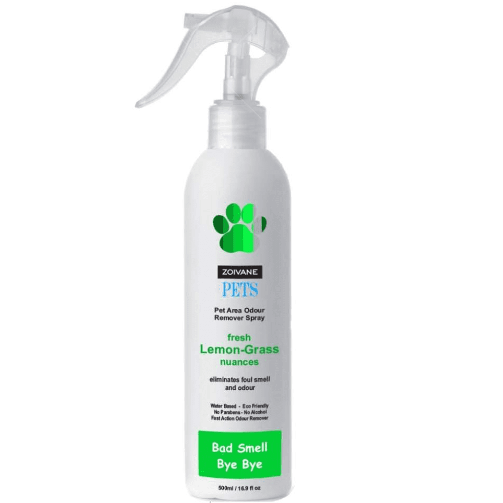Zoivane Natural Pet Area Odour Control Spray for Pets (Fresh Lemon Grass Nuances)