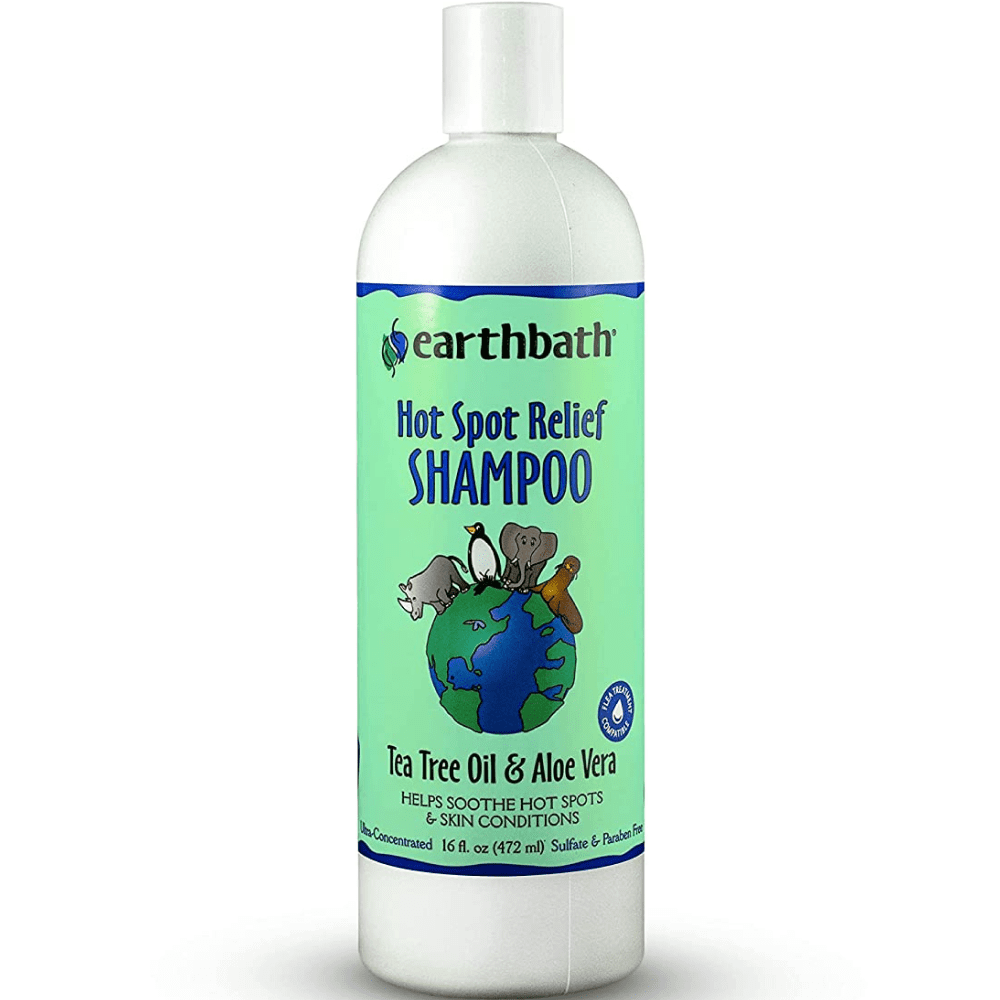 EarthBath Tea Tree & Aloe Vera Hot Spot Relief Shampoo for Pets