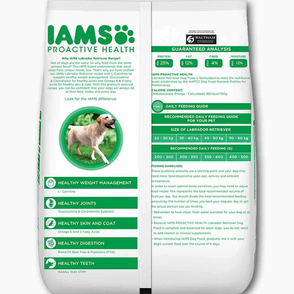 IAMS Proactive Health Adult Labrador Retriever Premium Dry Dog Food with Container