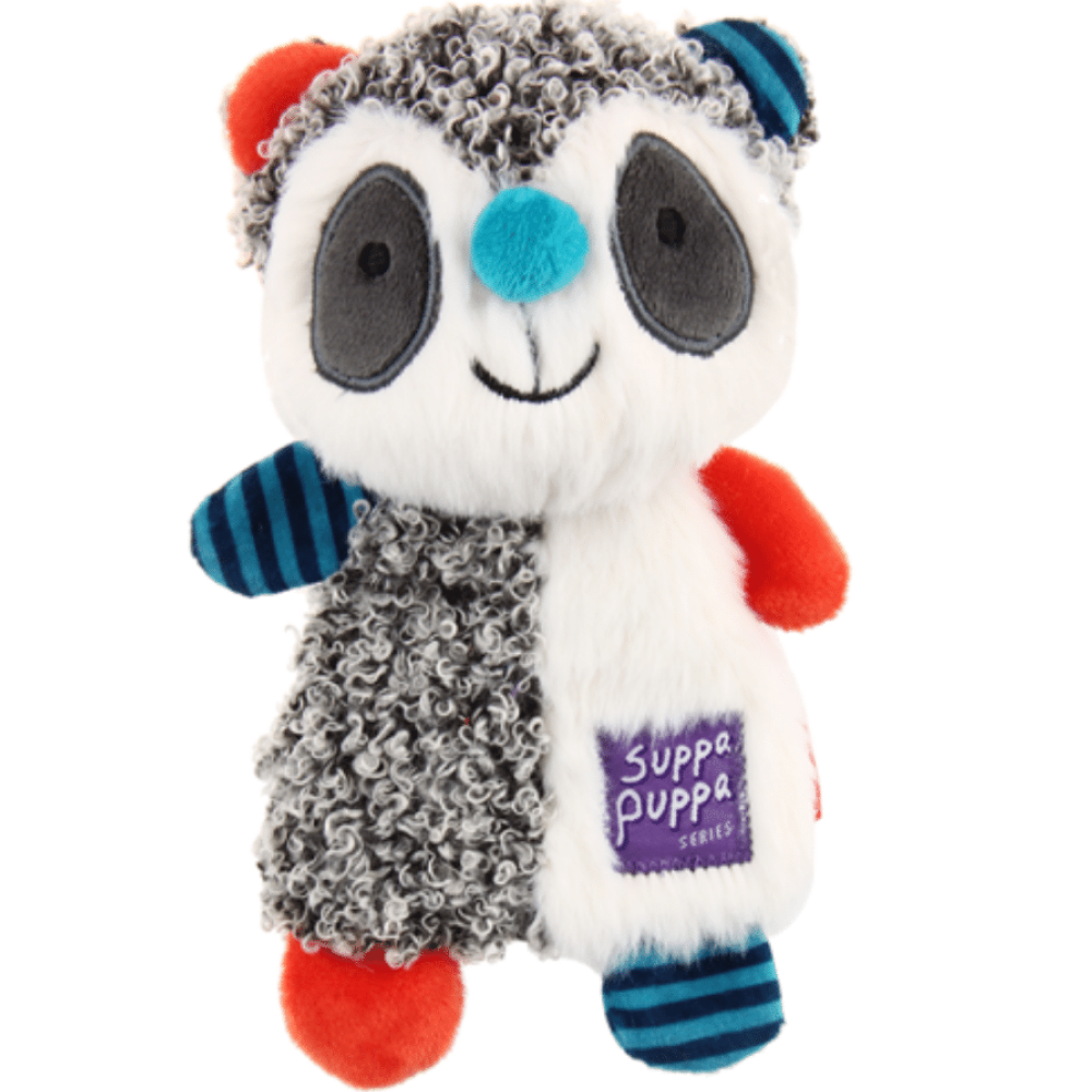 GiGwi Suppa Puppa Racoon Squeaker & Crinkle inside Toy for Dogs