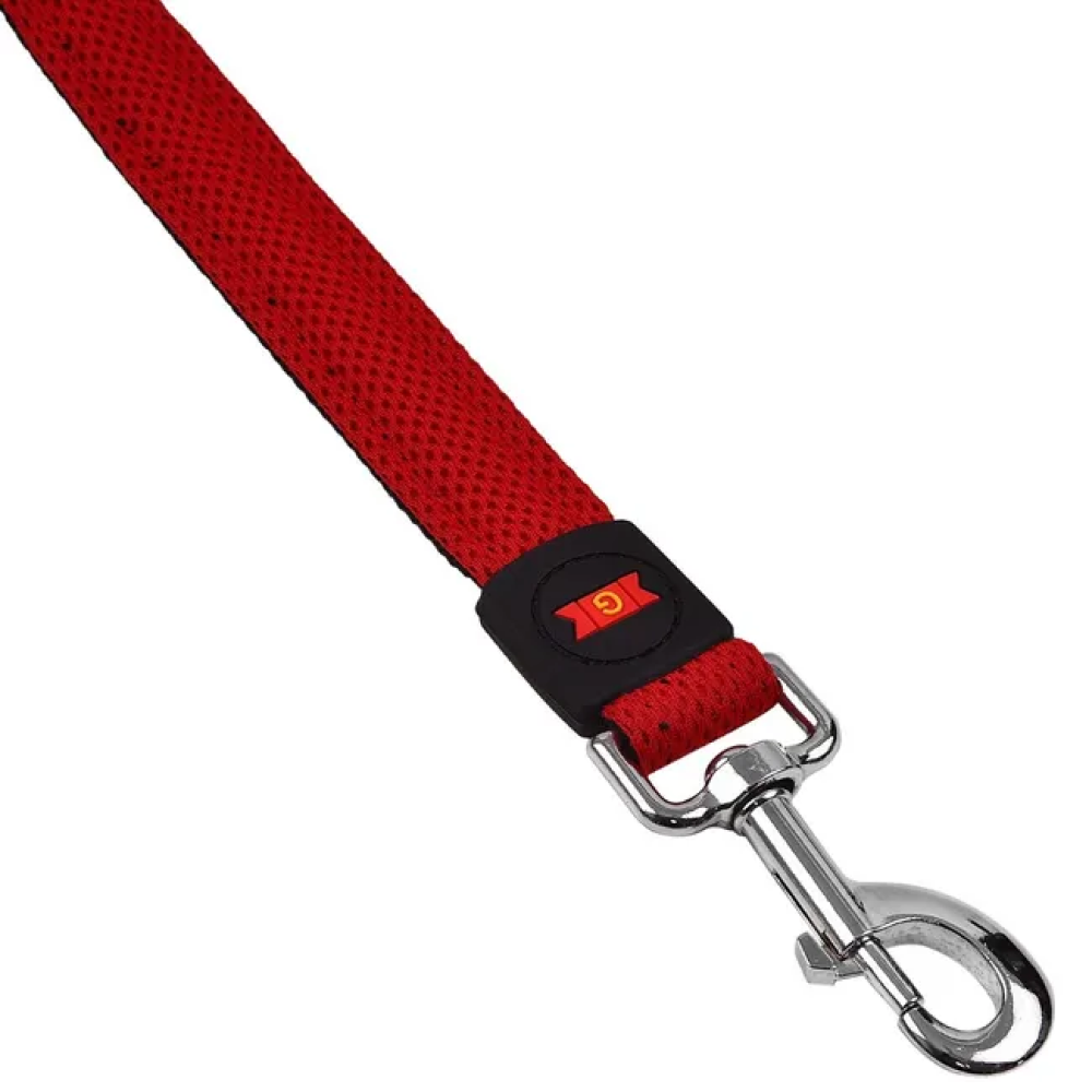 Glenand Nylon Mesh Leash for Dogs (Red)