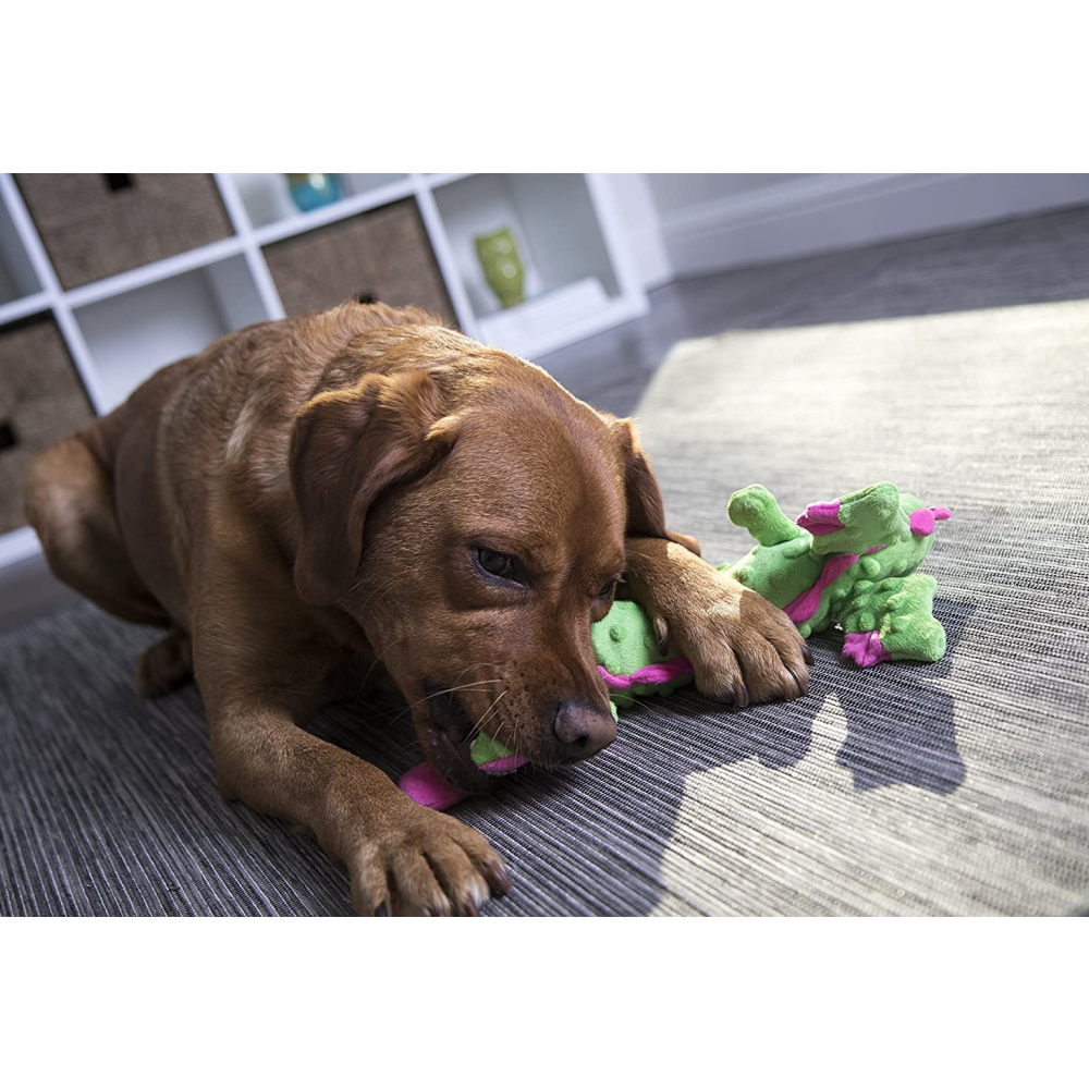 Go Dog Dragon Plush Toy for Dogs (Green)