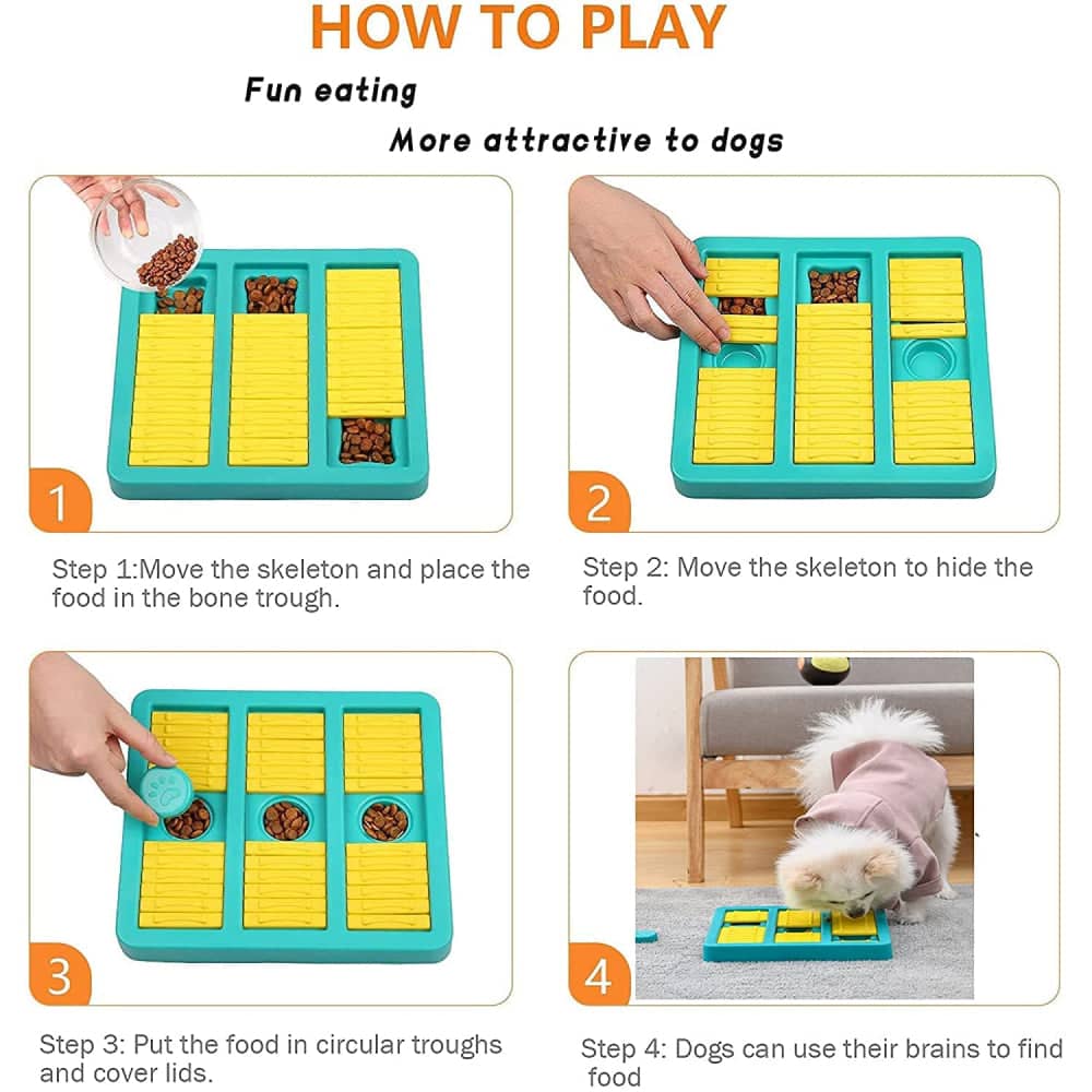 Pet Vogue Slow Feeder Rectangle Shaped Toy for Dogs