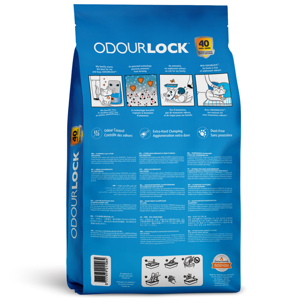 Intersand Odourlock Litter made with 100% Pure Natural Clay for Cats