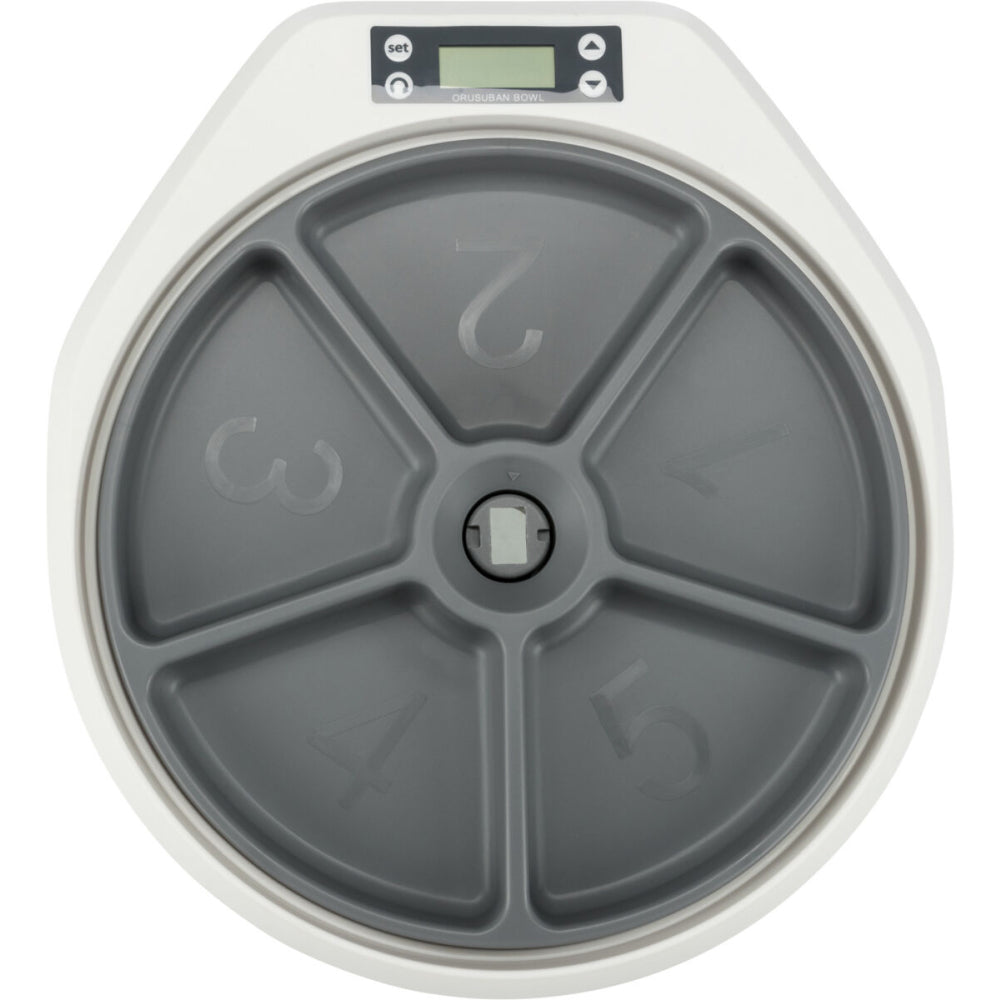 Trixie TX4+1 Automatic Food Dispenser for Pets (White/Grey)