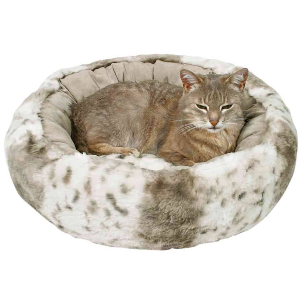 Trixie Leika Round Bed for Pets (White/Beige)