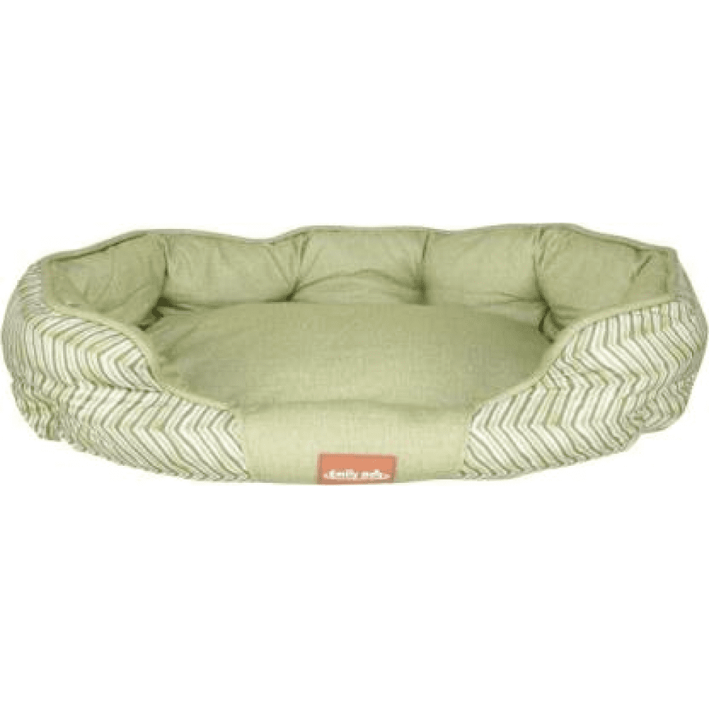 Emily Pets Oval Shaped Bed for Pets (Green)