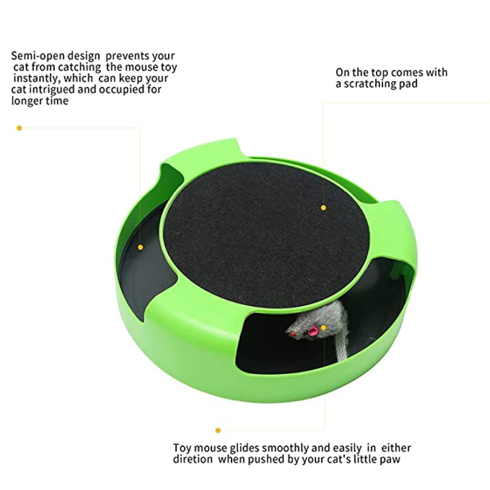 Kiki N Pooch Wheel Scratcher Toy for Cats