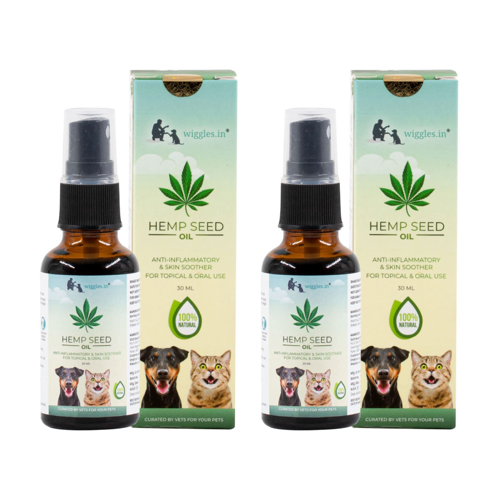 Wiggles Pain Anxiety Relief Hemp Seed Oil for Pets