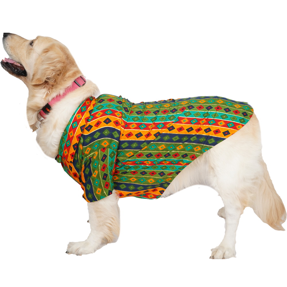Up4pets Dholi Taro Cotton Shirts For Dogs (Green)