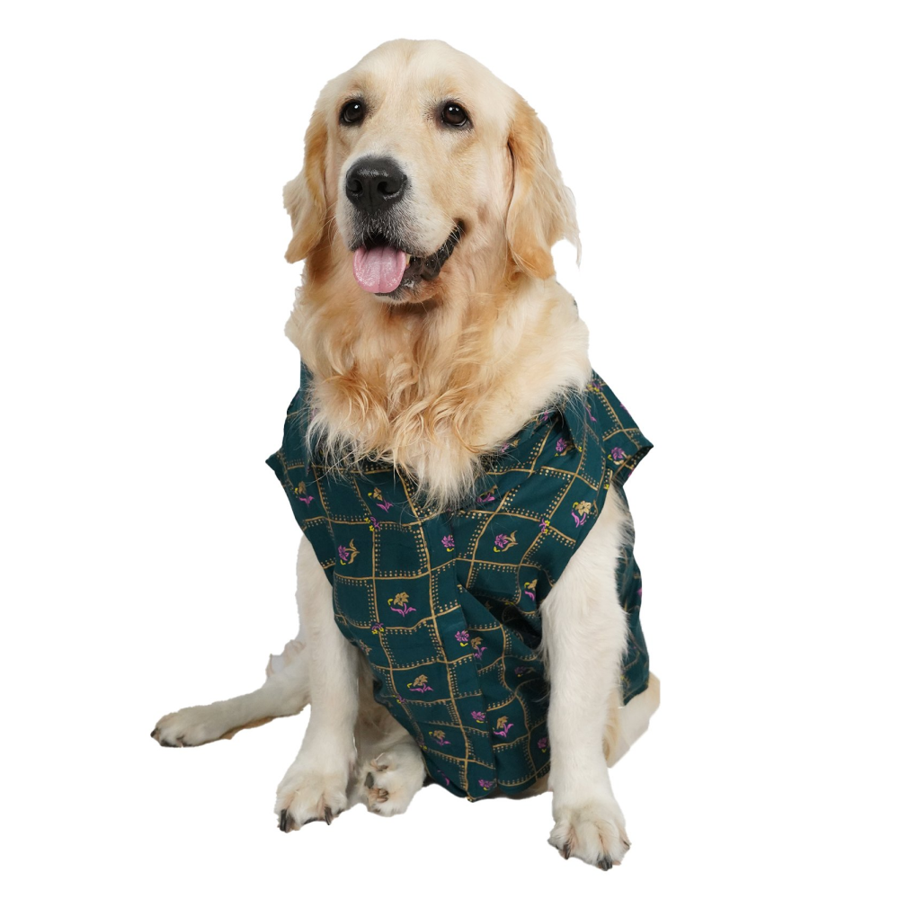 Up4pets Noor Cotton Shirts For Dogs (Green)