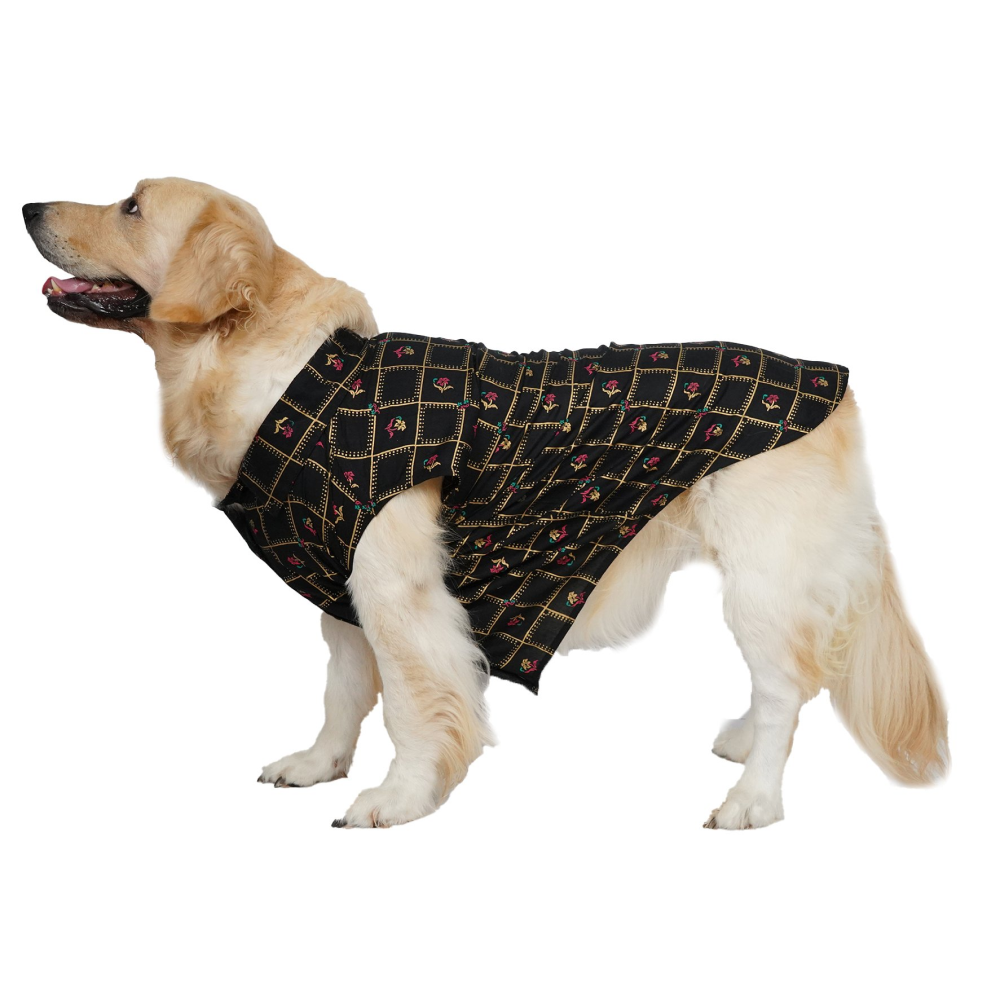 Up4pets Noor Cotton Shirts For Dogs (Black)