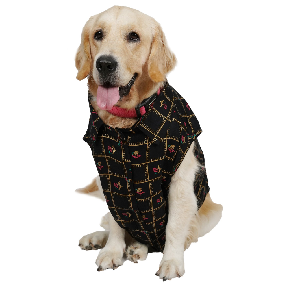 Up4pets Noor Cotton Shirts For Dogs (Black)