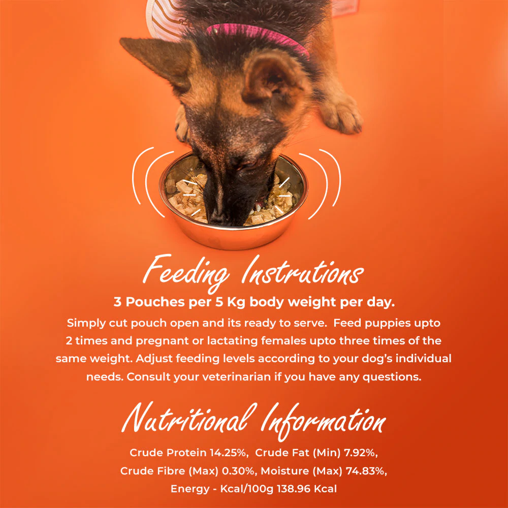 Kennel Kitchen Supreme Cuts in Gravy - Chicken Liver Recipe with Pumpkin Dog Wet Food for Adults & Puppies
