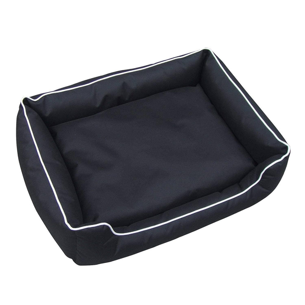 Hiputee Ultra Soft Rectangular Reversible Fleece/Velvet Bed for Pets (Black)