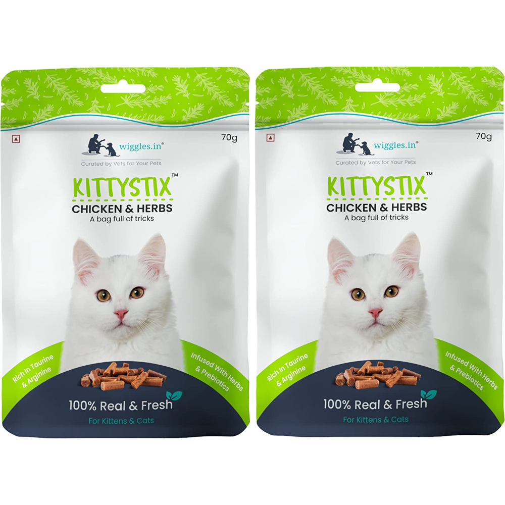 Wiggles Kittystix Chicken & Herbs Cat Treats