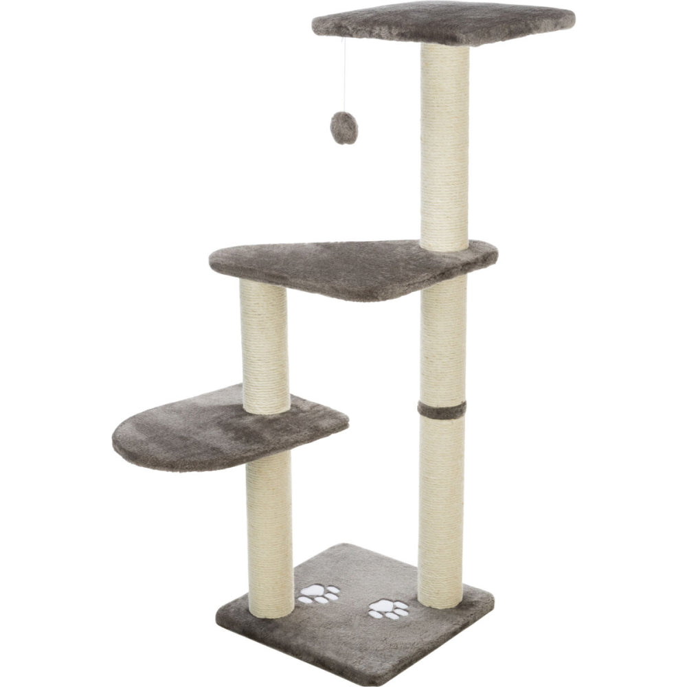 Trixie Altea Scratching Wave on Post for Cats (Platinum Grey with Paw Prints)