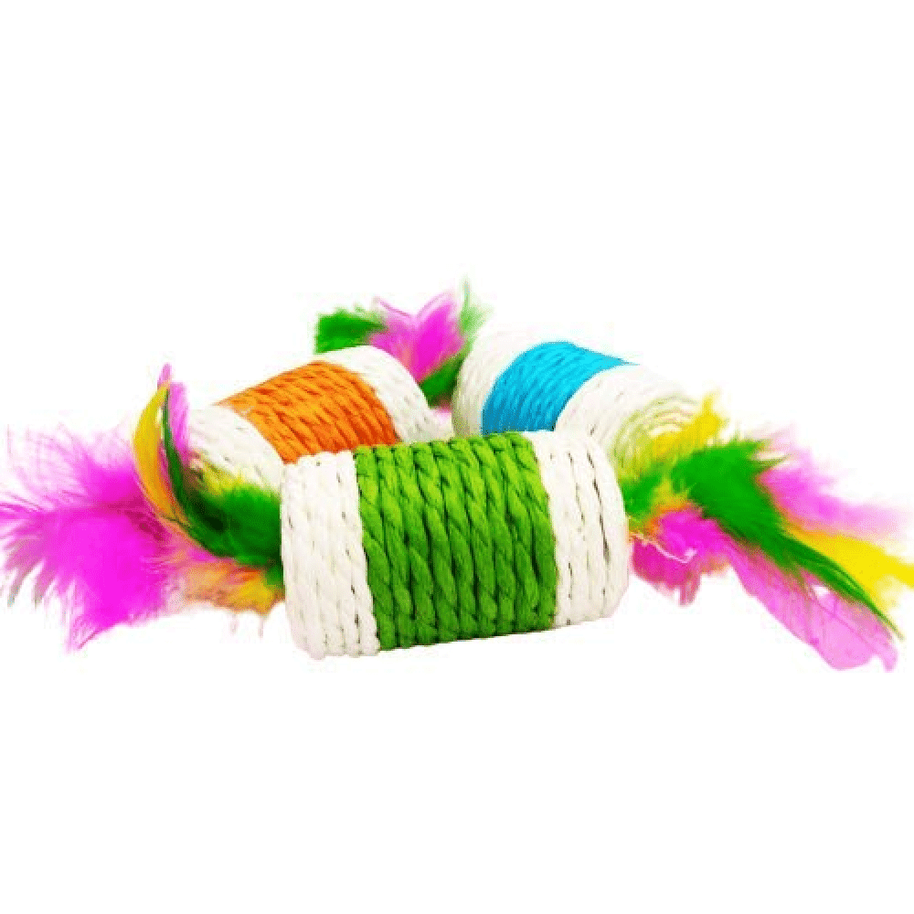 Emily Pets Scratch Toy With Feathers for Dogs
