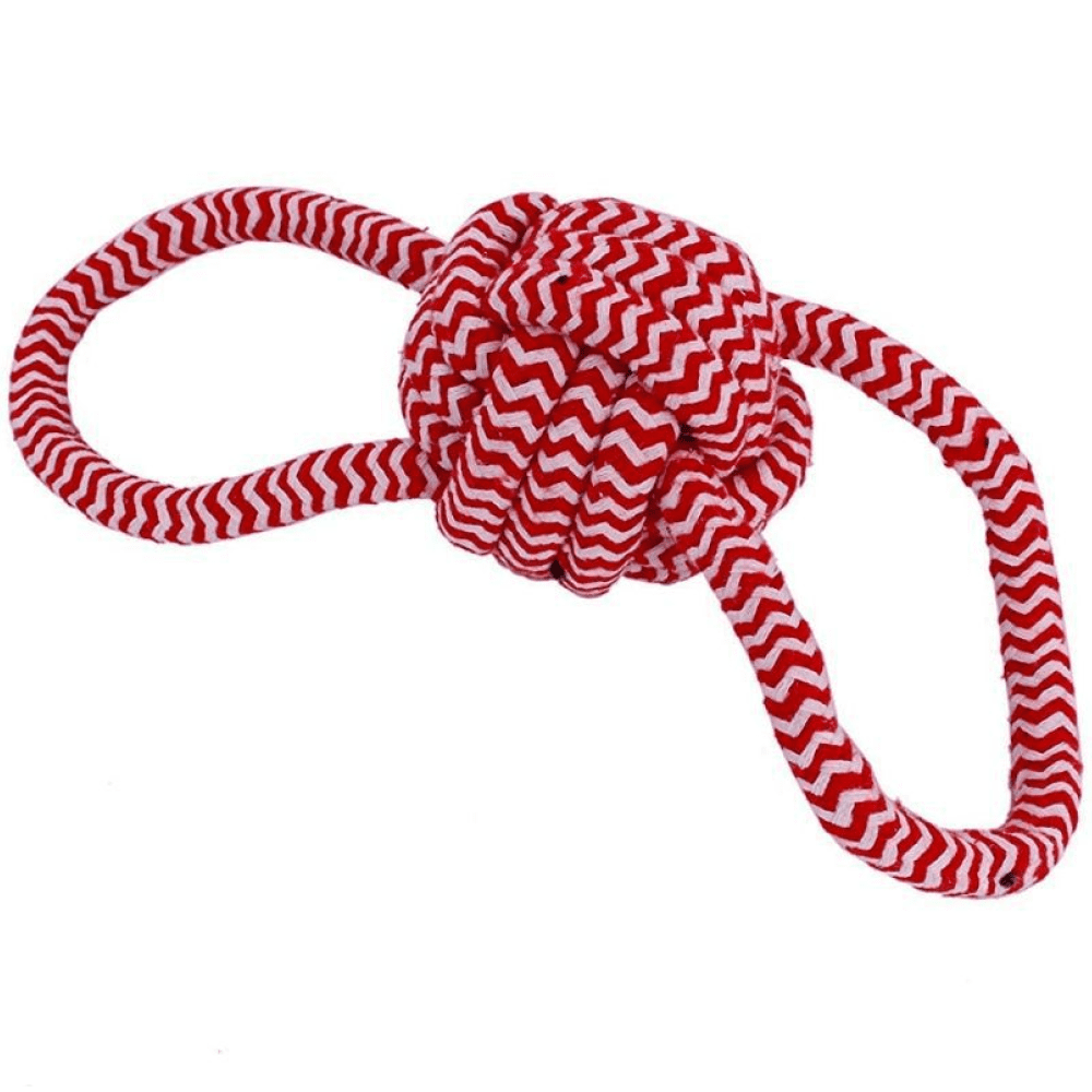 Emily Pets Tug Knotted Cotton Chew Rope Toy Ball for Dogs (Assorted)