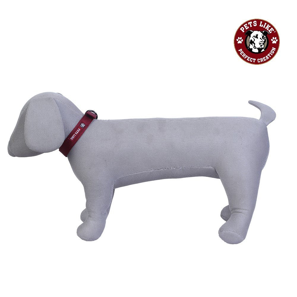 Pets Like Polyester Collar for Dogs (Maroon)