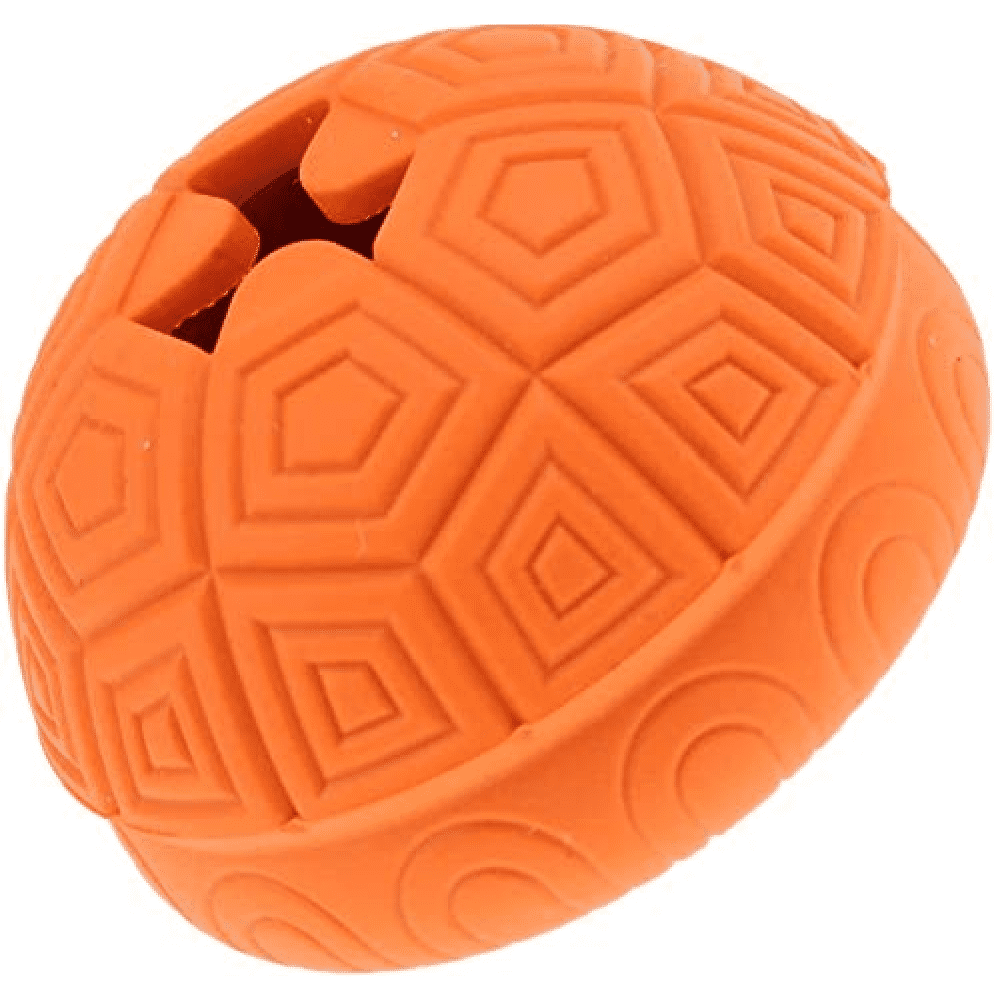 Emily Pets Rubber Turtle Shell Shaped Interactive Toy for Dogs