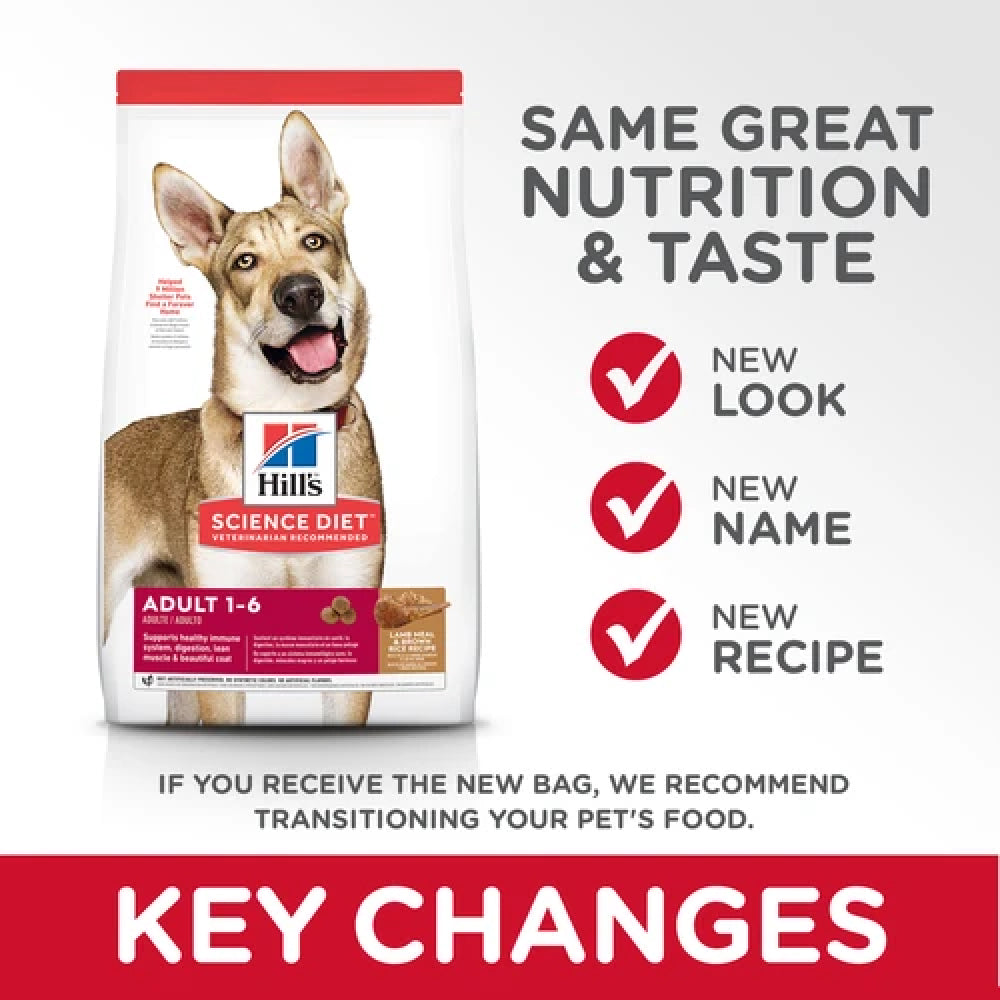 Hills Science Diet Lamb Meal & Brown Rice Recipe Adult Dry Dog Food