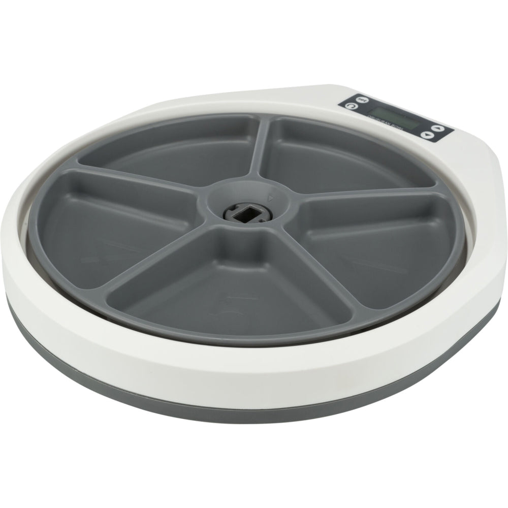 Trixie TX4+1 Automatic Food Dispenser for Pets (White/Grey)