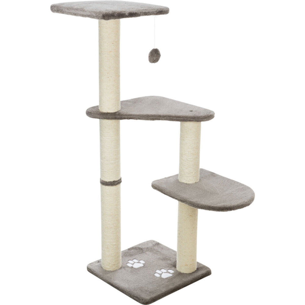 Trixie Altea Scratching Wave on Post for Cats (Platinum Grey with Paw Prints)