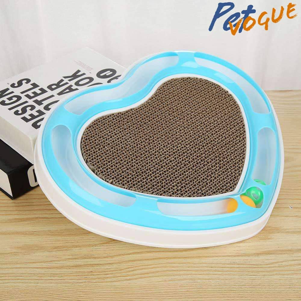 Pet Vogue Heart Shaped Scratcher Toy for Cats (Assorted)
