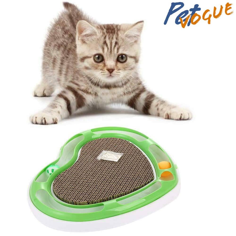 Pet Vogue Heart Shaped Scratcher Toy for Cats (Assorted)