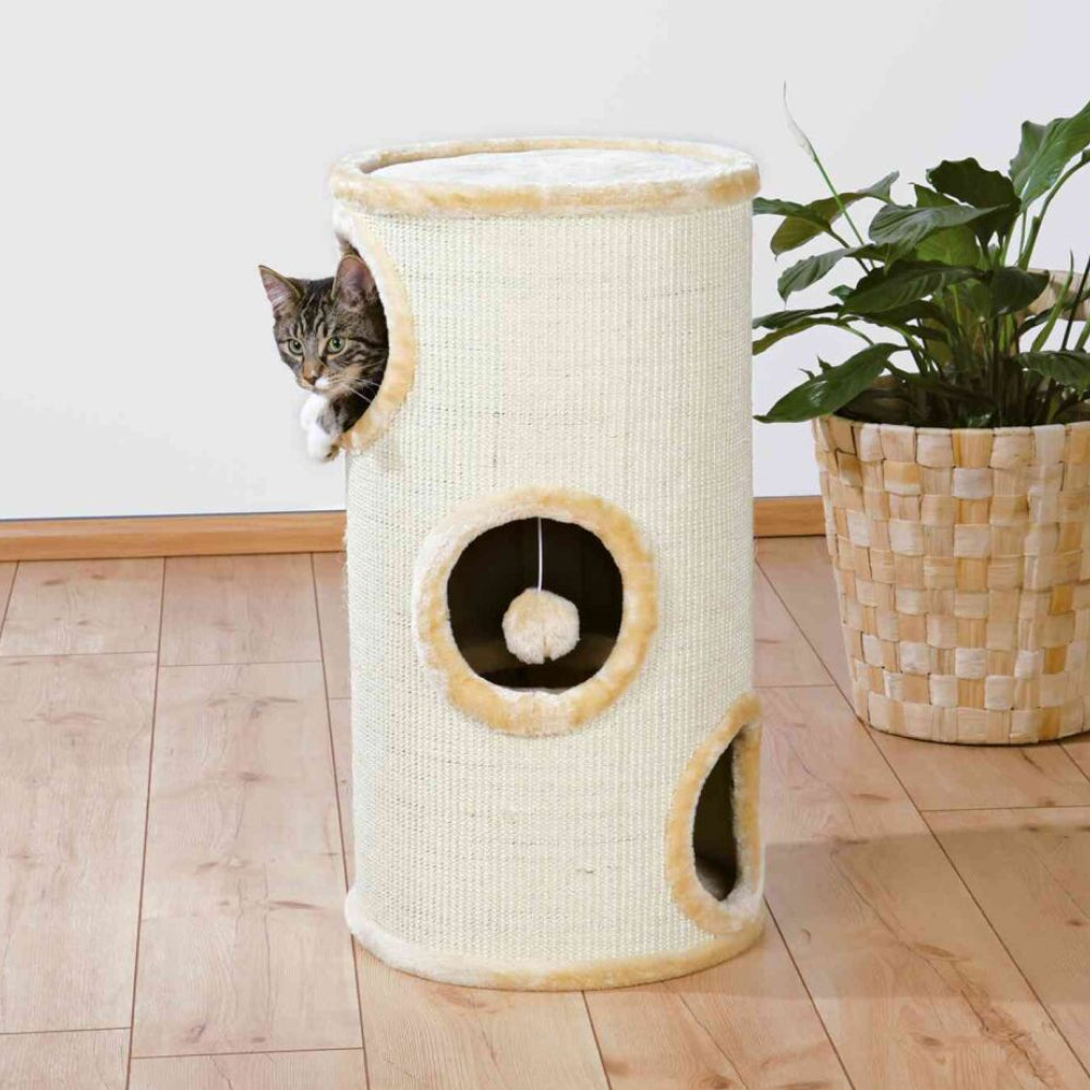Trixie Samuel 3-Storey Tower for Cats (Beige)