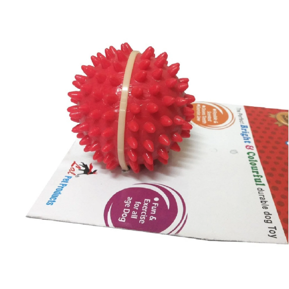 Goofy Tails Super Dog Spike Ball Rubber Toy for Dogs