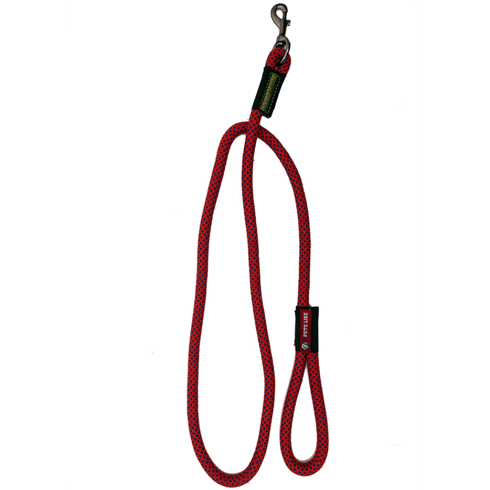 Pets Like Training Rope Leash for Dogs (Red & Navy Blue)