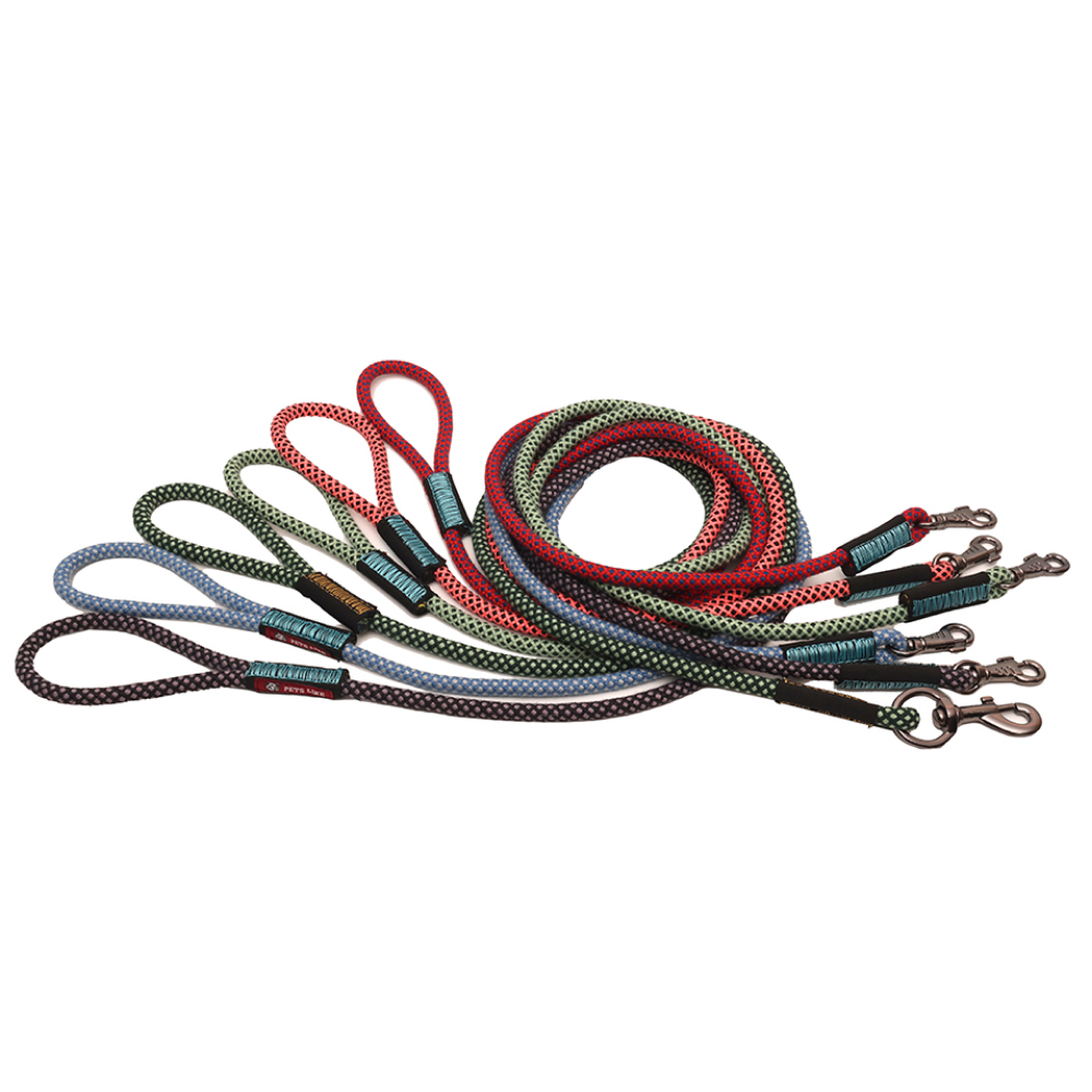 Pets Like Training Rope Leash for Dogs (Red & Navy Blue)