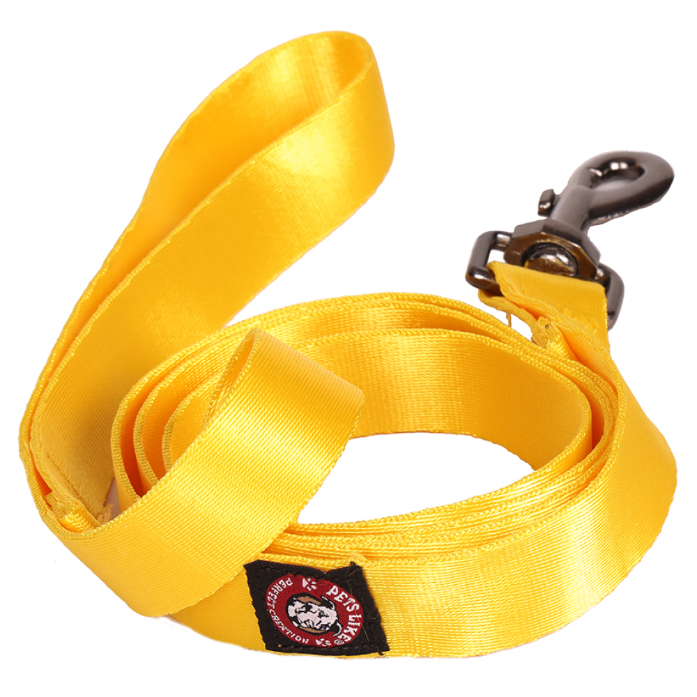 Pets Like Nylon Training Leash with Metal Clip for Dogs (Yellow)