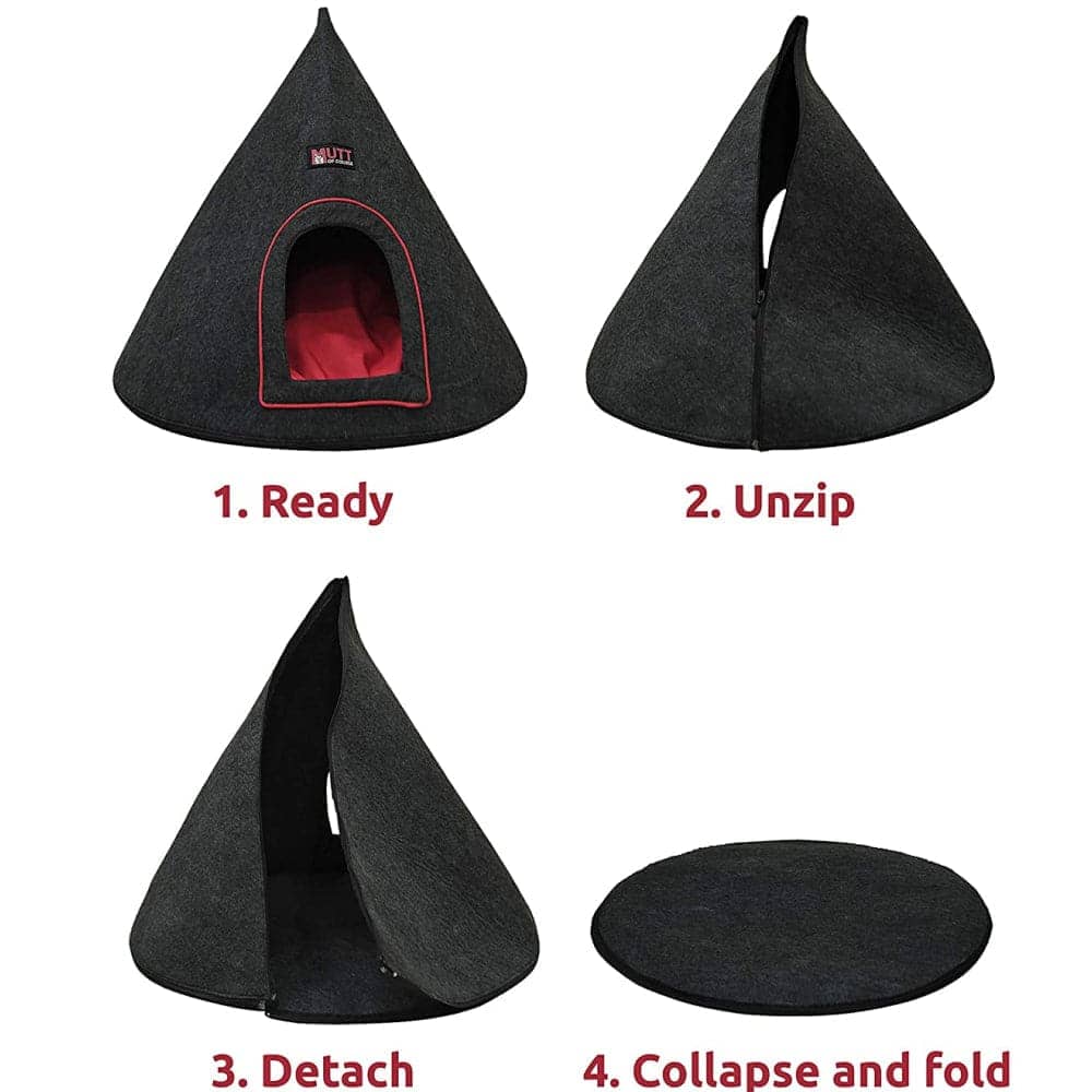 Mutt of Course Cone E Chiwa Beds for Pets (Blue)