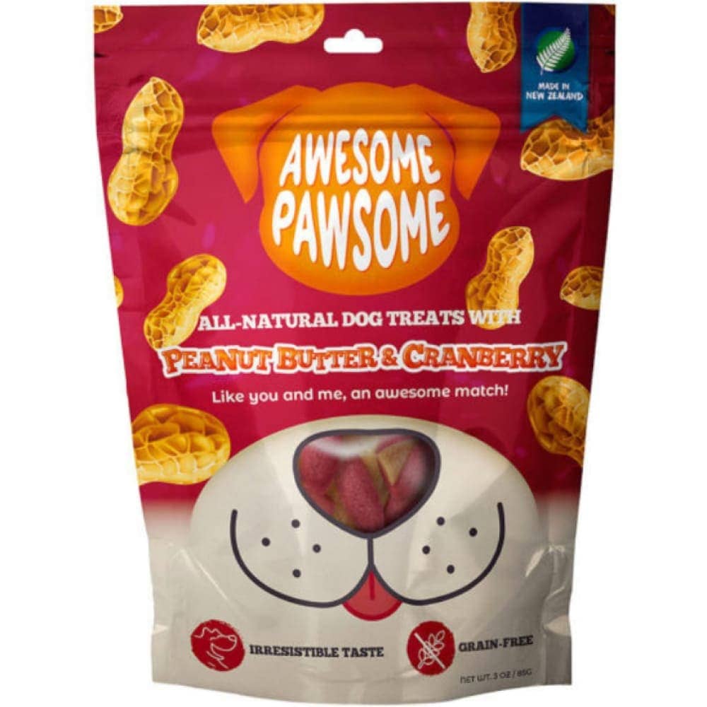 Awesome Pawsome Peanut Butter & Cranberry Grain Free Dog Treats