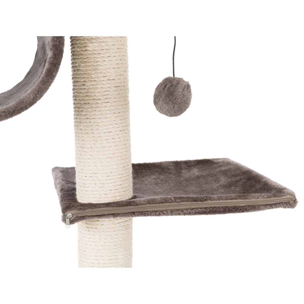 Trixie San Fernando Scratching Wave on Post for Cats (Platinum Grey)
