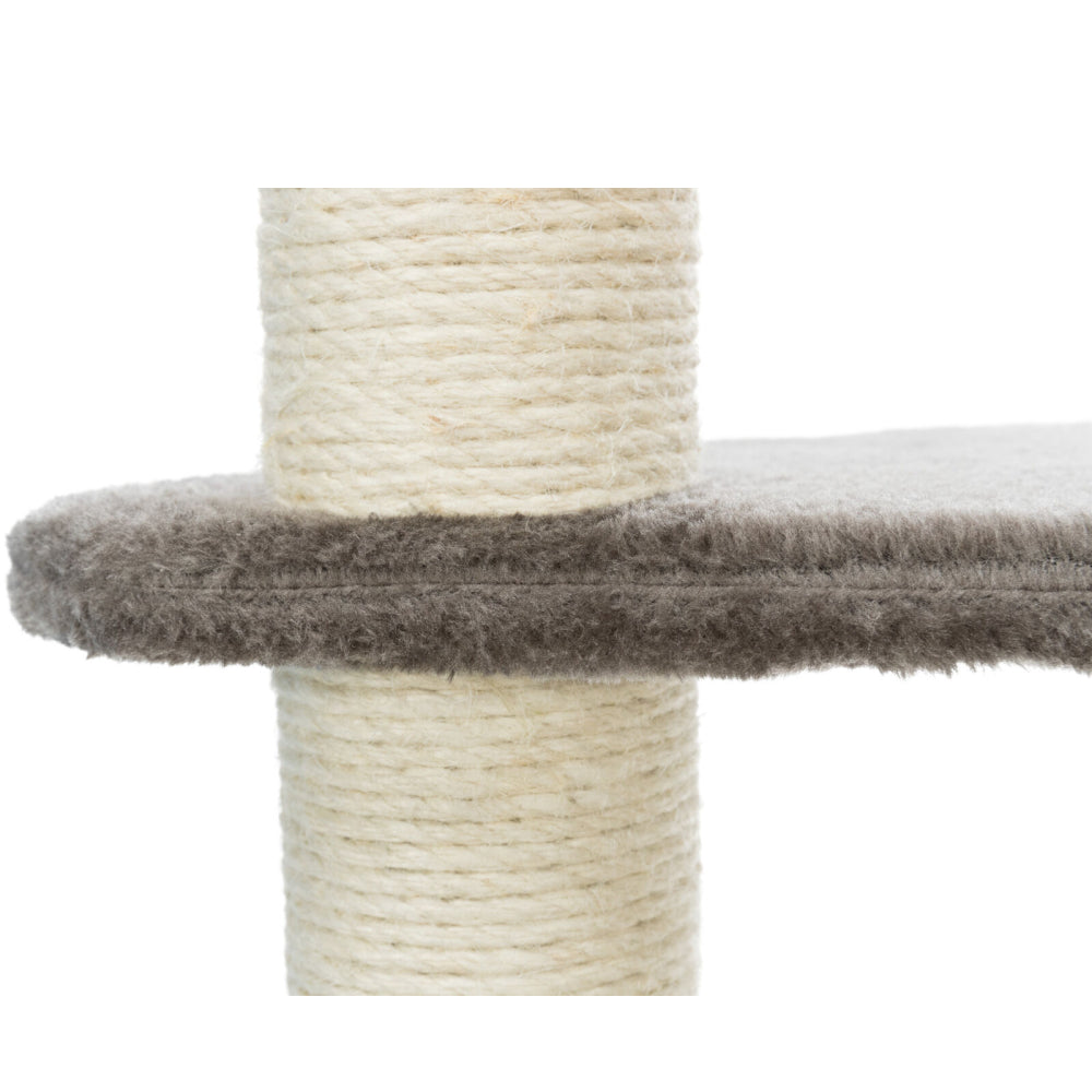 Trixie Altea Scratching Wave on Post for Cats (Platinum Grey with Paw Prints)