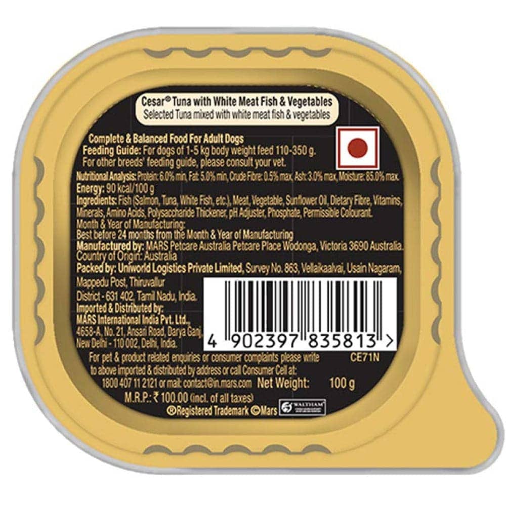 Cesar Salmon & Potato Adult Dog Wet Food