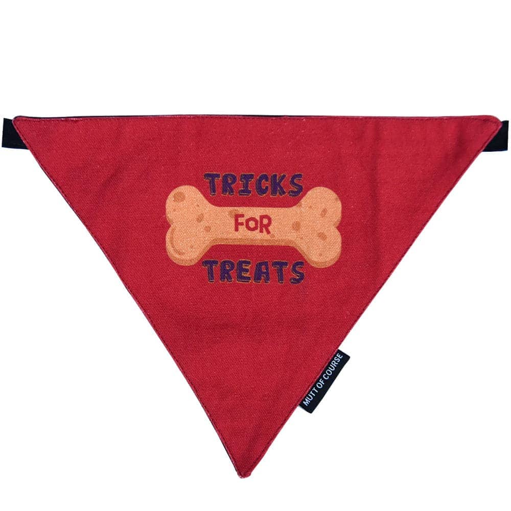 Mutt of Course Cotton Trick For Treats Bandana For Dogs