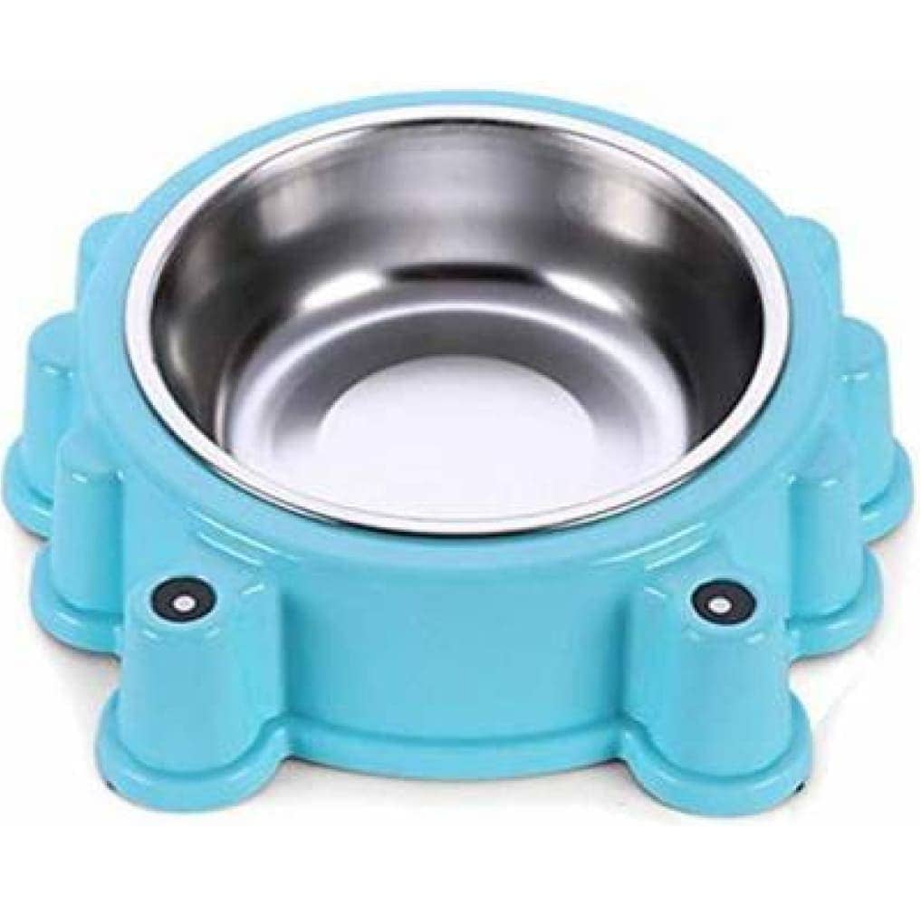 Emily Pets Stainless Steel Removable Bowl for Pets (Sky Blue)