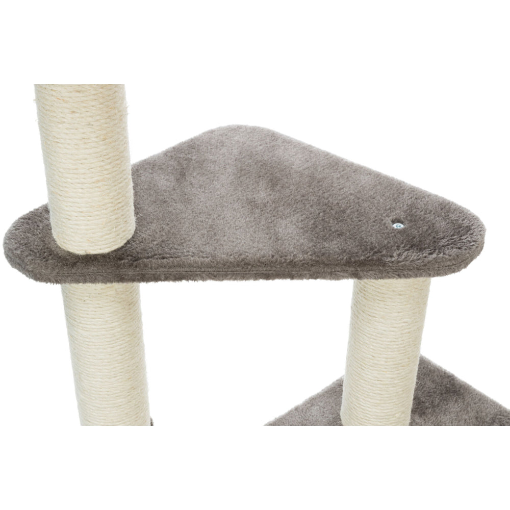 Trixie Altea Scratching Wave on Post for Cats (Platinum Grey with Paw Prints)