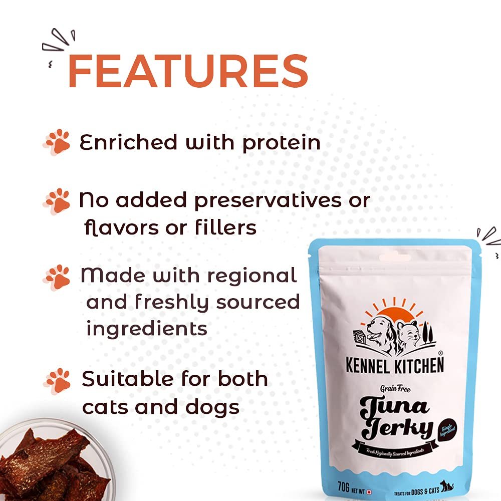Kennel Kitchen Air Dried Tuna Fish Jerky Treats