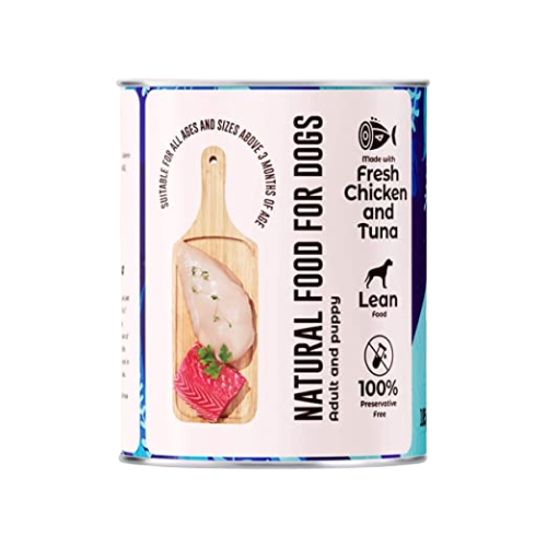 Kennel Kitchen Chicken and Tuna Gourmet Loaf Dog Wet Food for Adults & Puppies
