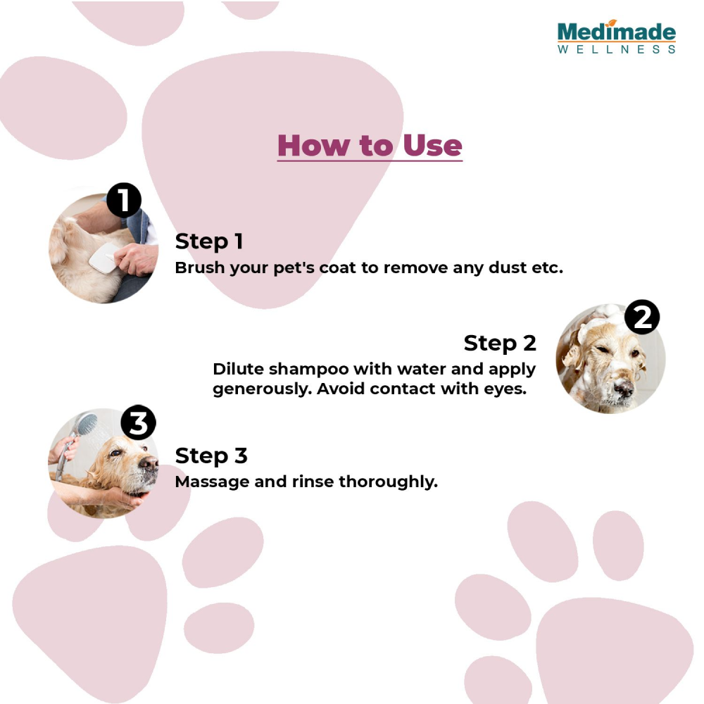 Medimade Germicidal Shampoo with Aloe Vera & Vitamin E for Dogs