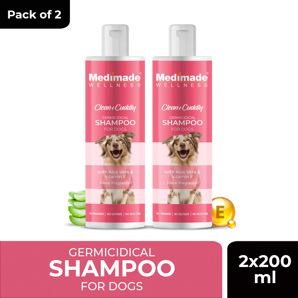 Medimade Germicidal Shampoo with Aloe Vera & Vitamin E for Dogs