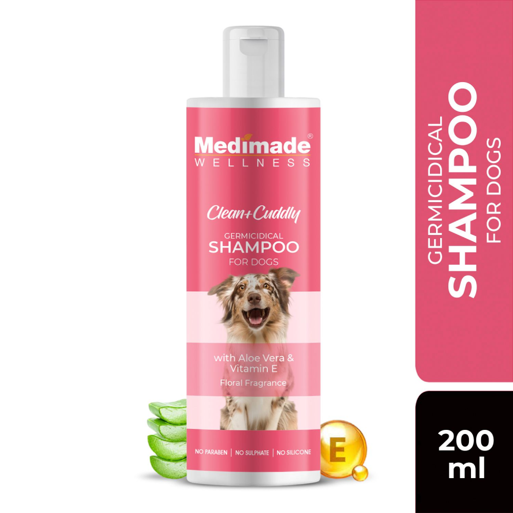 Medimade Germicidal Shampoo with Aloe Vera & Vitamin E for Dogs